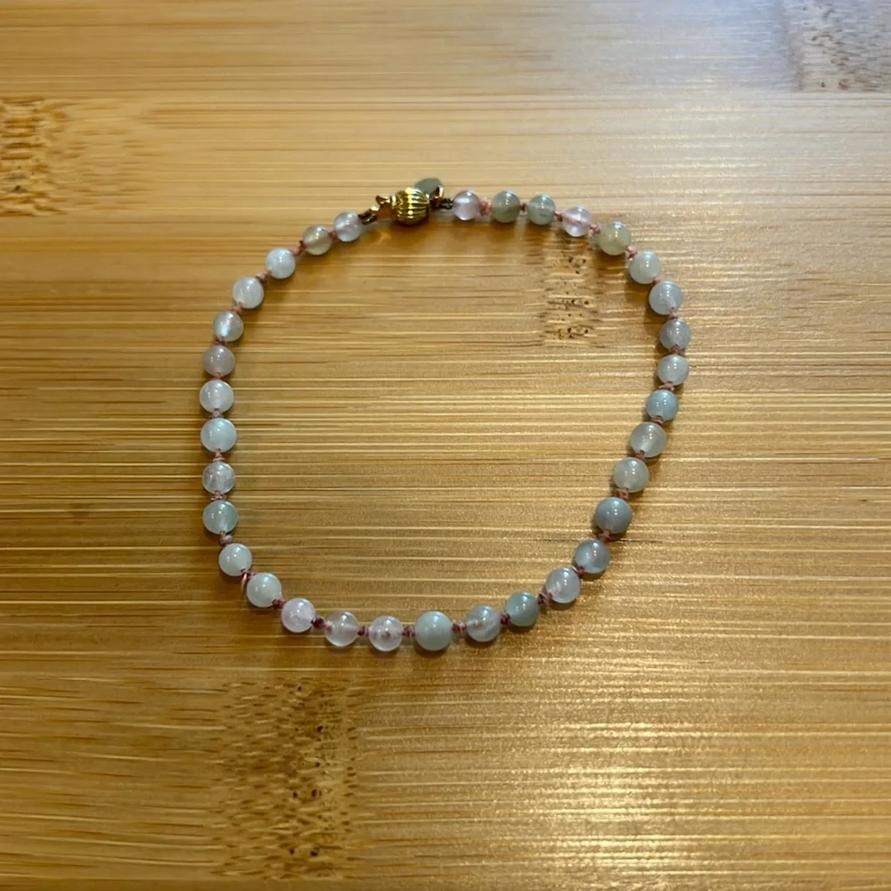 EUC Beatrice Valenzuela Morganite Bracelet 8” - Picture 3 of 7